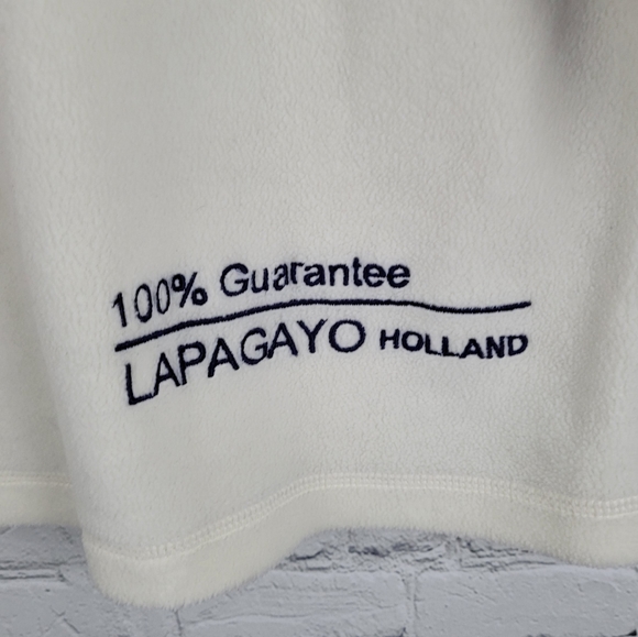 LAPAGAYO HOLLAND | vintage colour block reverse weave pullover hoodie sweater - Picture 5 of 9